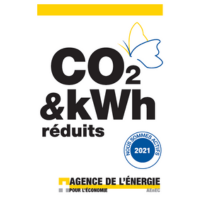 Siegel CO2 & kWh